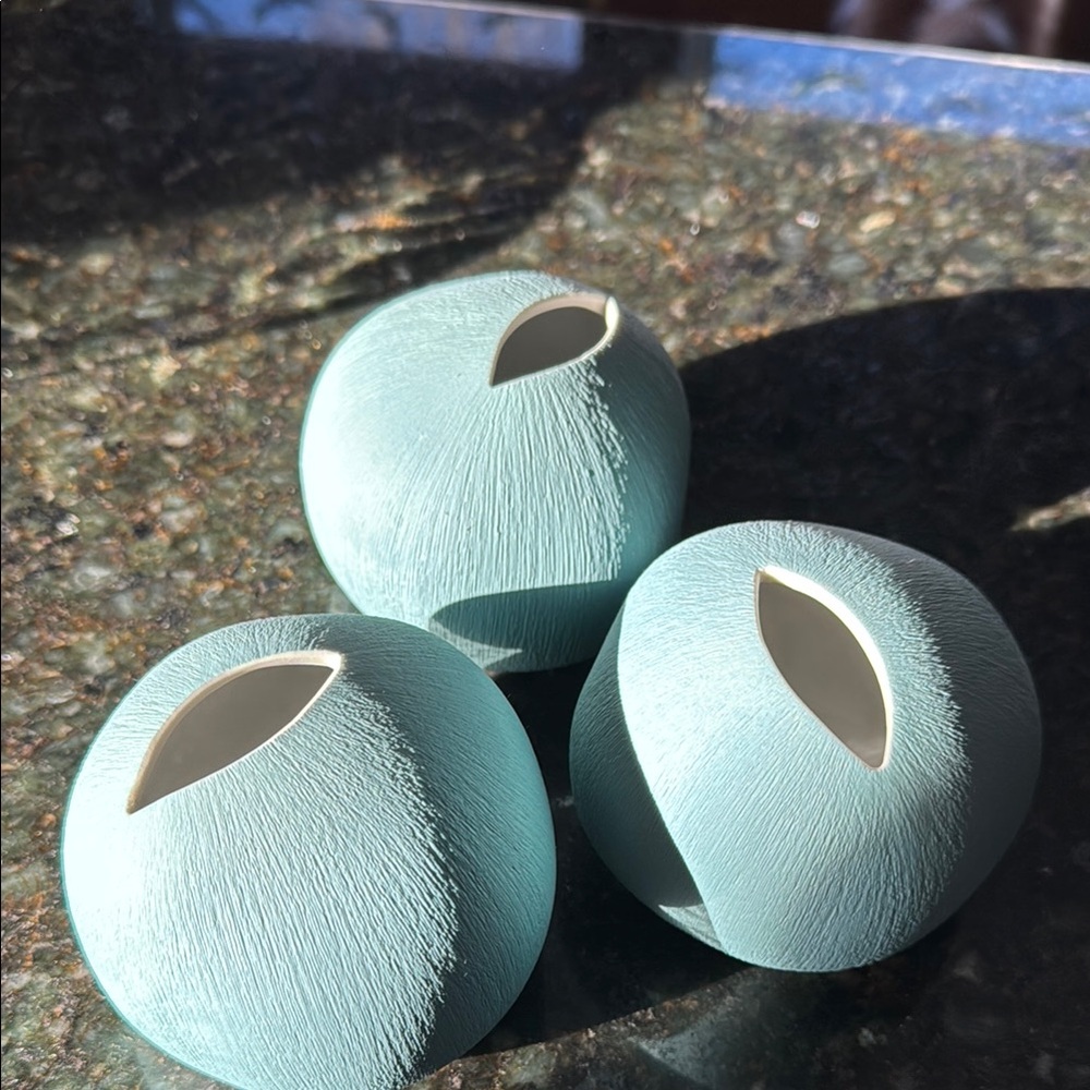 Modern Teal Ceramic Vases
